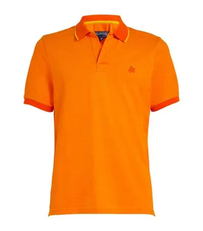 Vilebrequin Cotton Palatin Polo Shirt In Maïs