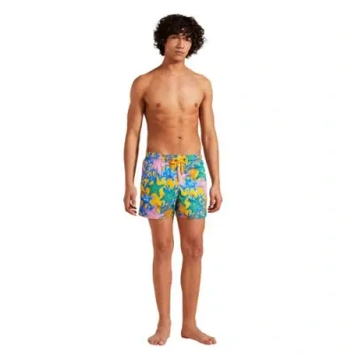 Vilebrequin Glowed Stars Stretch Swim Trunks In Maïs