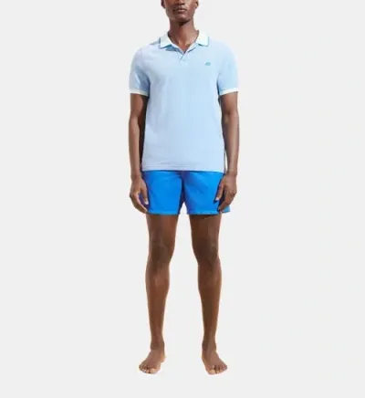 Vilebrequin Solid Cotton Polo In Thalassa