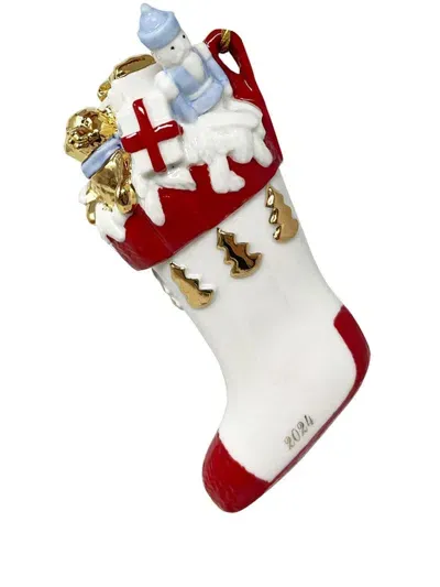 Villeroy & Boch Christmas Tree Decoration Boot In White