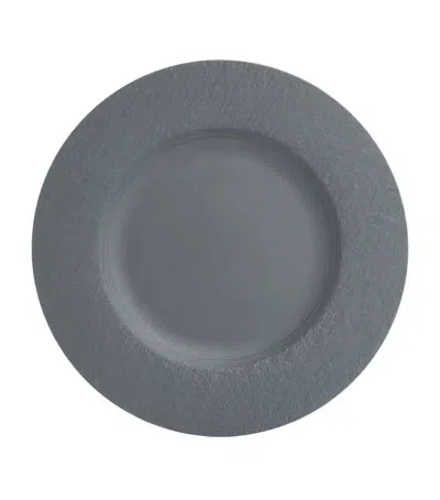 Villeroy & Boch Manufacture Rock Flat Plate In Gray