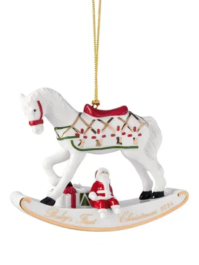 Villeroy & Boch Rocking Horse Christmas Ornament (7cm) In White