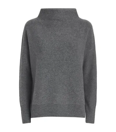 Vince Boiled Cashmere Sweater In Grey