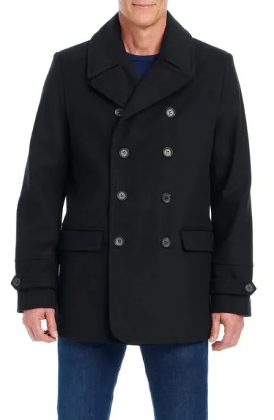 Vince Camuto Water Resistant Peacoat In Black