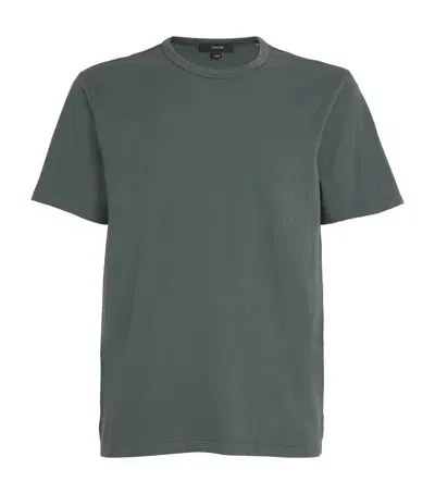 Vince Cotton T-shirt In Green