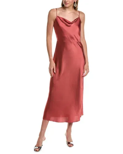 Vince Cowl Neck Dress In Pink