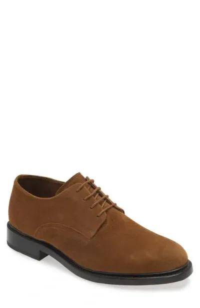 Vince Davies Plain Toe Derby In Vicuna Brown