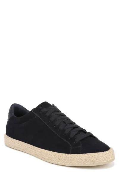 Vince Men's Fulton Low Top Espadrille Leather Sneakers In Nightblue