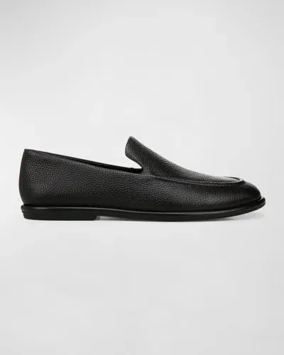 Vince Men's Hann Leather Slip-on Loafers In Black