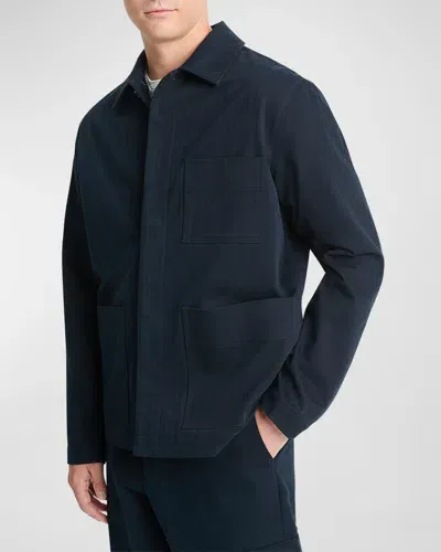 Vince Herringbone Chore Jacket Coastal