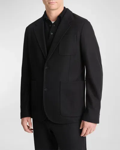 Vince Men's Wool-blend Solid Blazer In Black