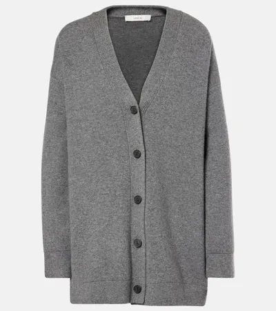 Vince Oversized Wool-blend Cardigan In H Flint