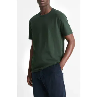 Vince Solid T-shirt In Washed Deep Jewel