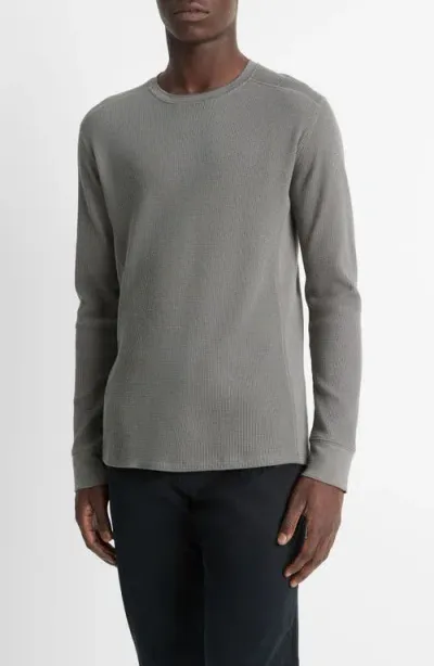 Vince Thermal Long Sleeve T-shirt In Iron