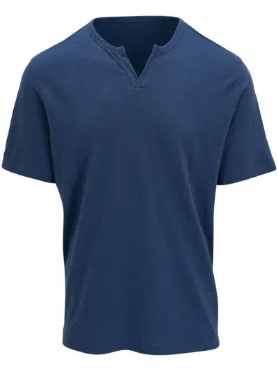 Vince V-neck T-shirt In Blue