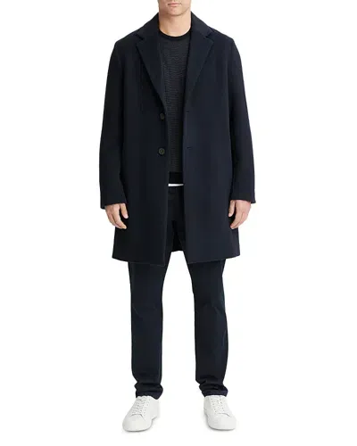 Vince Classic Coat In Coastal Blue