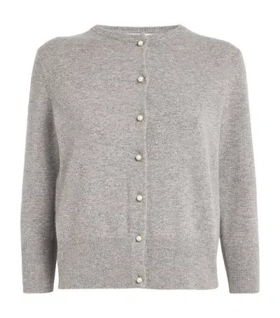 Vince Wool-blend Cardigan In Grey