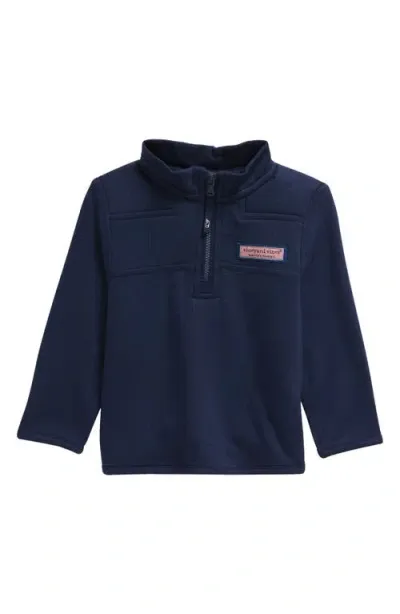 Vineyard Vines Babies'  Dreamcloth Quarter Zip Pullover In Nautical Navy