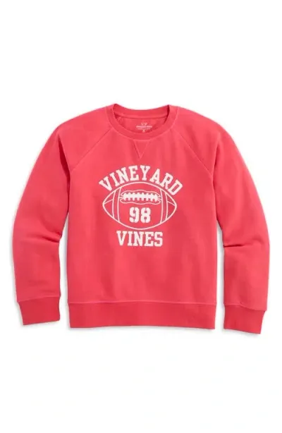 Vineyard Vines Kids' Cotton Blend Graphic Sweatshirt In Crab Shell