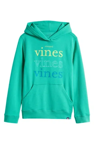 Vineyard Vines Kids' Sun Washed Graphic Hoodie In Gumdrop