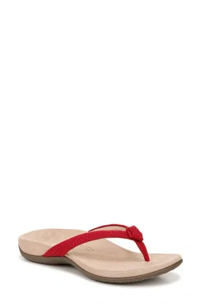 Vionic Mattie Flip Flop In Viva Magenta