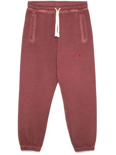 Vision Of Super Embroidered Red Flame Track Pants