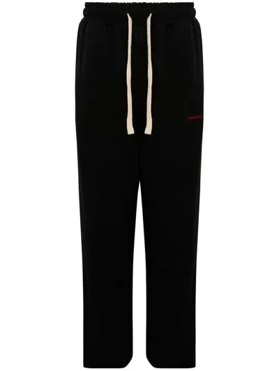 Vision Of Super Cotton Sweatpants With Logo Embroidery In Black