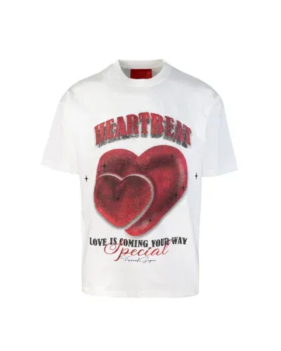 Vision Of Super T-shirt Heartbeat Bianca In White