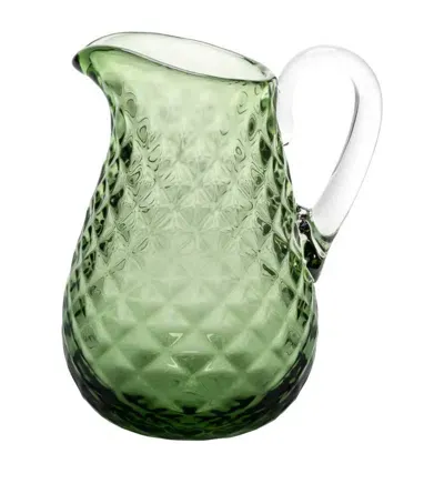 Vista Alegre Buriti Glass Pitcher In Green