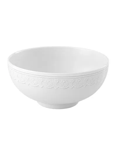 Vista Alegre Ornament Soup Bowls, Set Of 4 In White