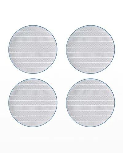 Vista Alegre Orquestra Bread And Butter Plates, Set Of 4 In Gray