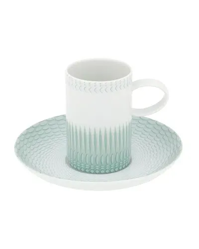 Vista Alegre Venezia Espresso/coffee Cups & Saucers, Set Of 4 In Mint