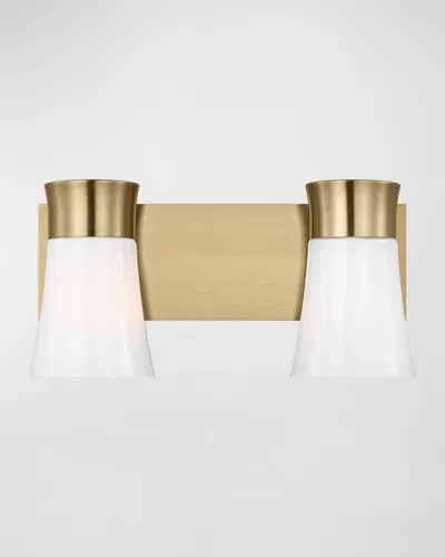 Visual Comfort Studio Roy 2-light Vanity By Drew & Jonathan In Gold