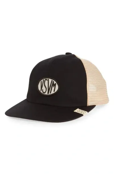 Visvim Goodyear Ii Logo Trucker Hat In Black