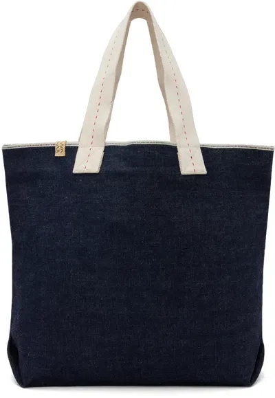 Visvim Indigo Medium Comber Denim Tote