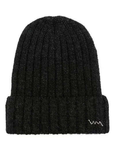 Visvim Knitted Beanie In Black