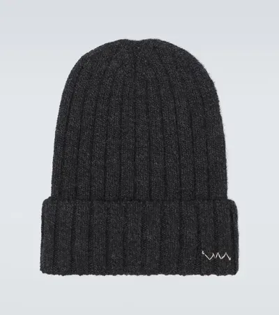 Visvim Ribbed-knit Wool Beanie In Gray