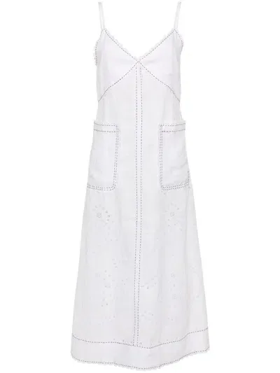 Vita Kin Luna Linen Midi Dress In White