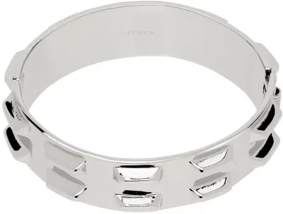 Vitaly Ssense Exclusive Silver 01 Bracelet In Stainless Steel