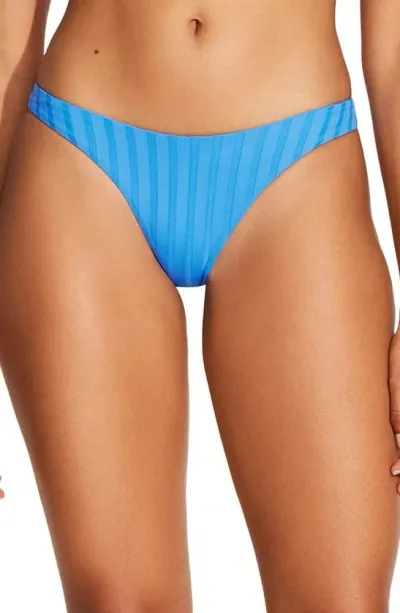 Vitamin A California High Leg Bikini Bottoms In Dream Blue Superib