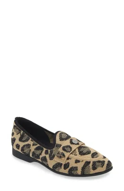 Vivaia Eloise Loafer In Metallic Leopard