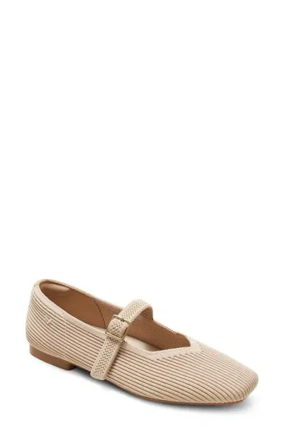 Vivaia Margot Mary Jane Flat In Almond