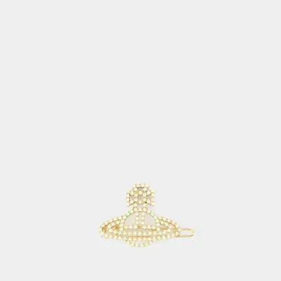 Vivienne Westwood Annalisa Hair Clip -  - Brass - Gold