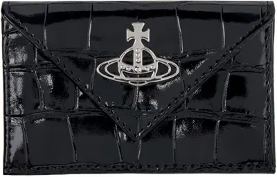 Vivienne Westwood Black Envelope Billfold Wallet In N401 Black