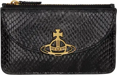 Vivienne Westwood Black Half Moon Card Holder