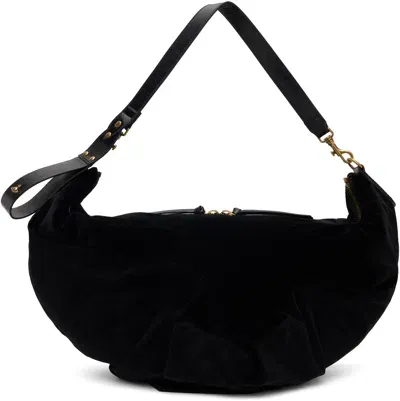 Vivienne Westwood Black Large Agnes Shoulder Bag In Aw24-n401