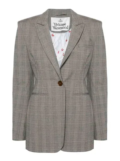 Vivienne Westwood Single-breasted Blazer In Grey