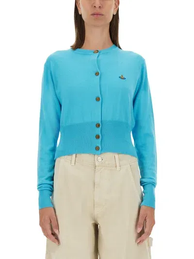 Vivienne Westwood Cardigan "bea" In Azure