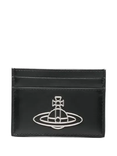 Vivienne Westwood Flat Card Holder In Black