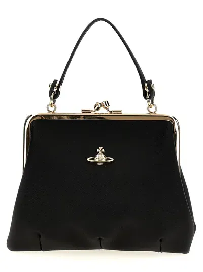 Vivienne Westwood Granny Frame Hand Bags In Black